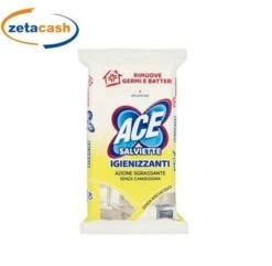 SALVIETTINE IGIENIZZANTI CON AZIONE SGRASSANTE 40 PEZZI ACE
