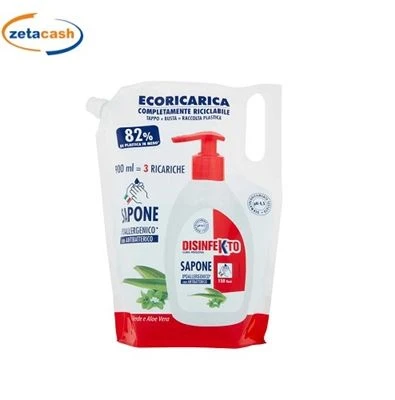 ECORICARICA SAPONE 900 ML DISINFEKTO TE VERDE E ALOE VERA