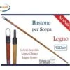 BASTONE LEGNO 130CM CHIARO/SCURO