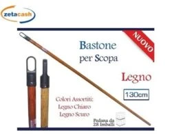 BASTONE LEGNO 130CM CHIARO/SCURO