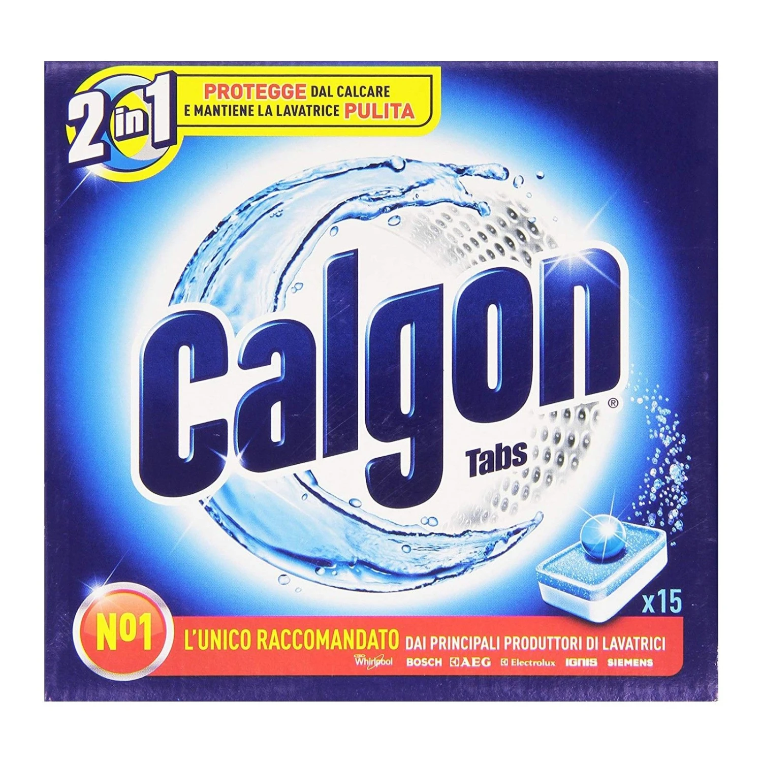CALGON TABS 15 PEZZI POWERBALL
