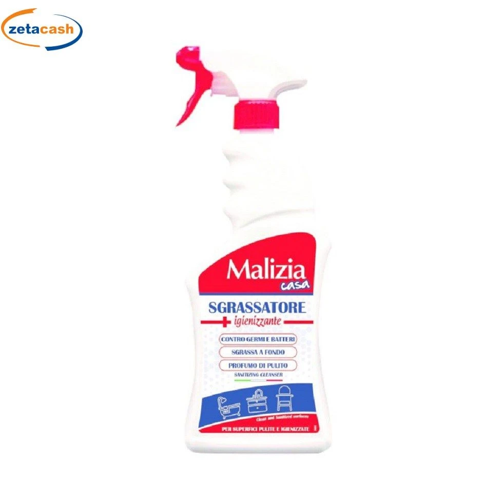 SGRASSATORE IGIENIZZANTE MALIZIA 750 ML