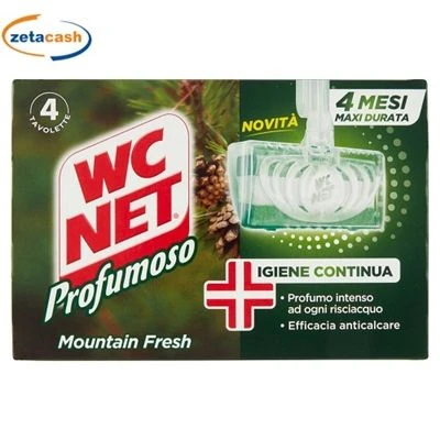WC NET TAVOLETTA FRESCHEZZA DI MONTAGNA 4 PEZZI