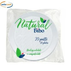 PIATTI DESSERT BIODEGRADABILI 20 PEZZI