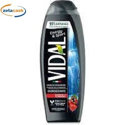 DOCCIASHAMPOO VIDAL 250ML GINSENG E GUARANA ENERGIZZANTE