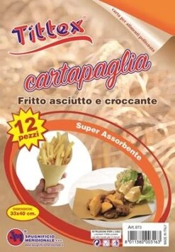 CARTAPAGLIA PER FRITTURA 12 PEZZI 33 X 40 CM