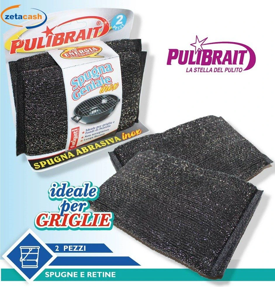 SPUGNA GENIALE INOX 2 PEZZI