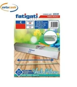 MANICO IN METALLO VERDE POLVERE CM 130