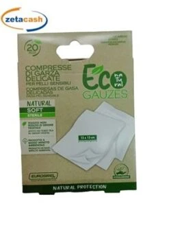 COMPRESSE DI GARZA DELICATE PER PELLI SENSIBILI 20 PEZZI