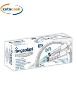 SIRINGHE STERILI 10 PEZZI 5 ML MEGAPLAST