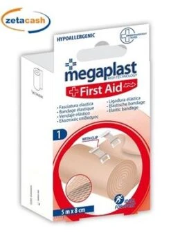 FASCIATURA ELASTICA MEGAPLAST CON GRAFFETTA 8CMX5M