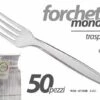 FORCHETTE 50 PZ IN PLASTICA 4 DENTI CM 16