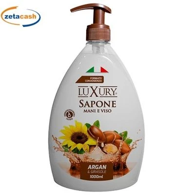 LUXURI SAPONE MANI ARGAN E GIRASOLE 1000 ML