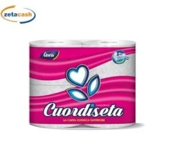 CARTA IGIENICA 4 ROTOLI CUOR DI SETA PROFUMATA