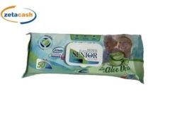 SALVIETTE IGENIZZANTI SENIOR 50 PEZZI ALOE VERA