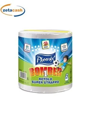 ROTOLO ASCIUGATUTTO PHOENIX BOMBER 2 VELI PURA CELLULOSA